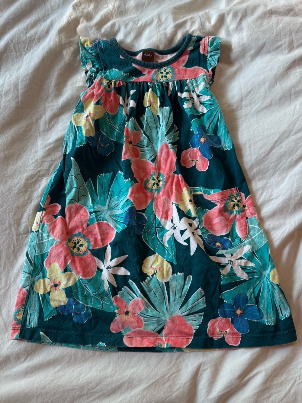 Tea Collection Tropical Floral Kids Dress